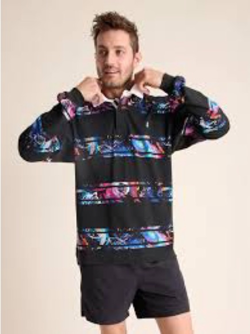 Chubbies legacy rugby The Afternoon Special Rugby Space theme Shirt Size Medium